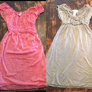 2 bundle Max Studio elastic waist dresses size XS